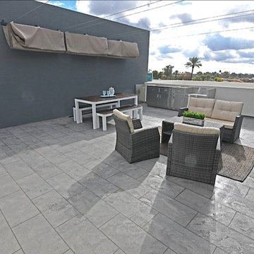 Stamped Concrete Pool Deck
