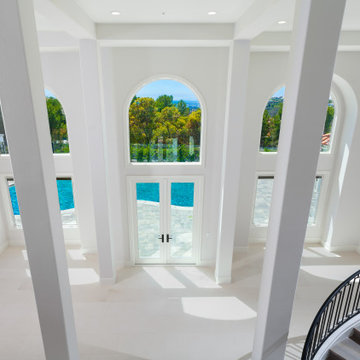 Rotunda Overlook with Columns & Pool View – Newport Coast