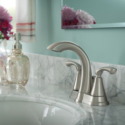 Tiffin&trade; Spot Resist Brushed Nickel Two-Handle High Arc Bathroom Faucet - Products