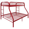 Red Twin Over Full Size Bunk Bed