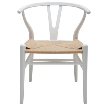 Nuevo Furniture Alban Dining Chair in White