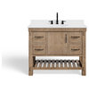 Bosque Bath Vanity, Weathered Fir, 42", Single Sink, Undermount, Freestanding