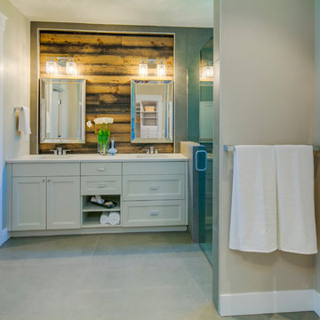 Bathroom with double vanity, Bend, Oregon