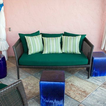 Spa cushions upgrade at resort