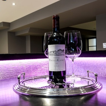Montgomery Modern Bar & Walk in wine cellar