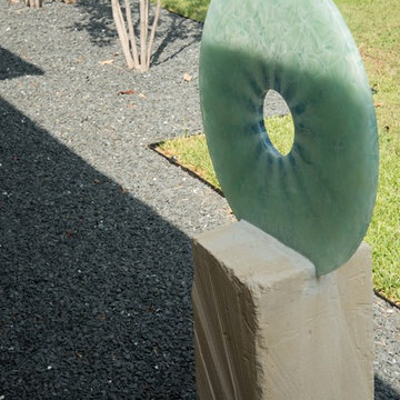 Frosted glass disc
