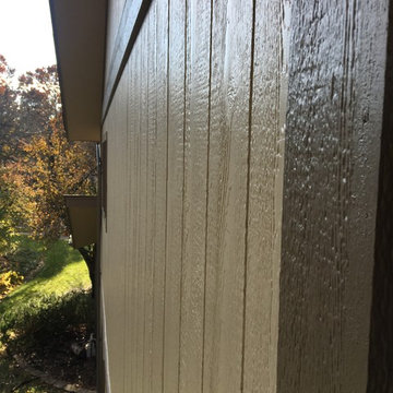 LP Smartside 4x8 sheets, Anderson 400 series Casement windows and trim