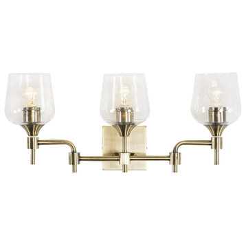 Varaluz 340B03 Margaux 3 Light 24"W Bathroom Vanity Light - Antique Brass