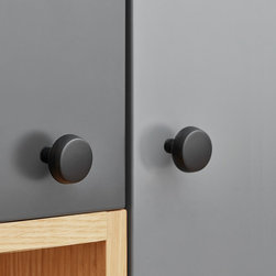 Furnipart Autumn knob in Matt Black finish - Cabinet And Drawer Knobs