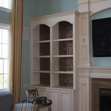 Fireplace bookshelves