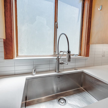 Midcentury Modern Kitchen w/ Undermount Sink