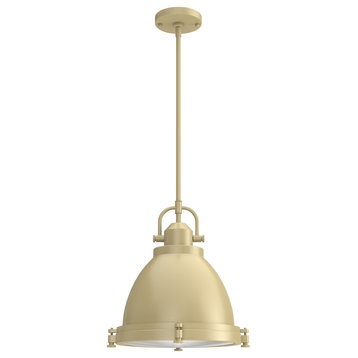 Hunter Bridgemoor Modern Brass 2-Light Pendant Ceiling Light Fixture