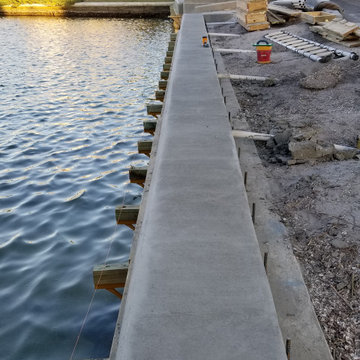 600 feet of seawall