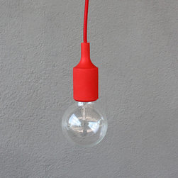 pendant cord - red - Pendant Lighting