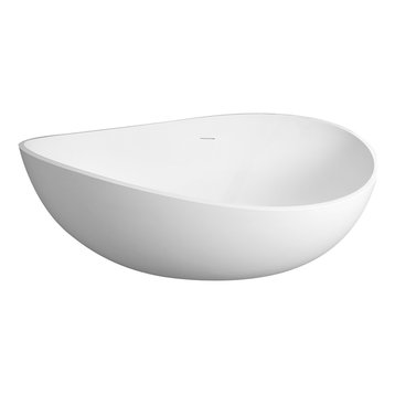 CLOVIS Solid Surface Freestanding Bathtub
