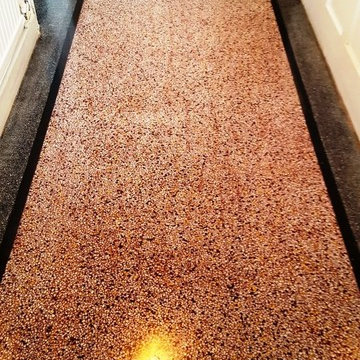 Dirty Terrazzo Floor Deep Cleaned, Burnished and Sealed in Bridgend