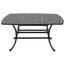 Stinson 64" Square Outdoor Cast Aluminum Dining Table, Dark Lava Bronze