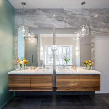 Modern Nature Master Bath | Astro Design Centre | Ottawa, Canada