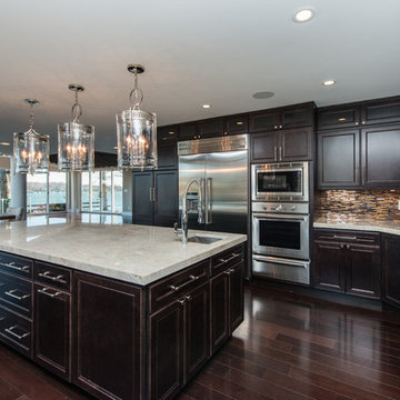 Taj Mahal Quartzite in a Contemporary Kitchen