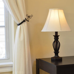 Table Lamp 18.5 Inches Height, Traditional Iron Scrollwork Table Lamp - Table Lamps