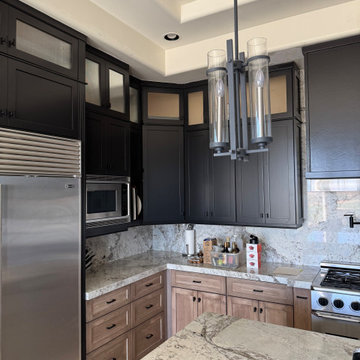 Two Tone Kitchen Reface and Partial Build