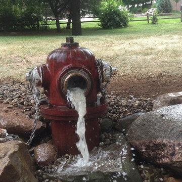 Pondless Waterfall for Retired Fire Fighters