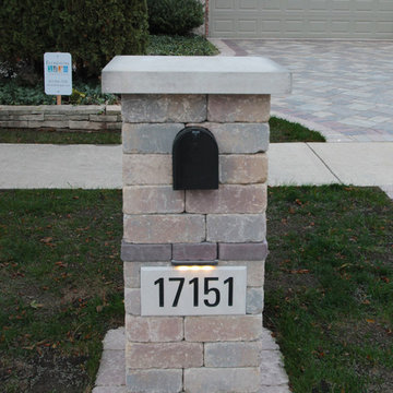 Brick Paver Driveway with Banding