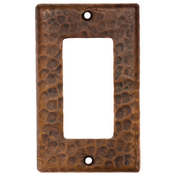 Copper Single Ground Fault/Rocker GFI Switchplate Cover