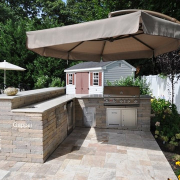 Backyard Designed by Giuseppe Abbrancati and Installed by Gappsi Smithtown NY