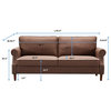 Modern 3 Person Sofa Couch Loveseat Upholstery Sectional for Living Room