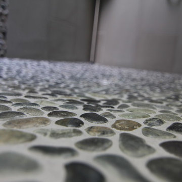 Spa-like River Rock Shower