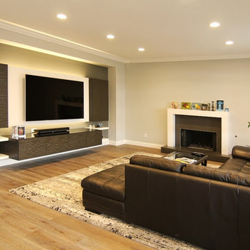 Irvine Residence Contemporary Kitchen and Family Room
