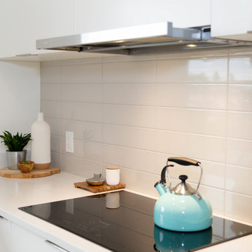 Mid-century modern kitchen and bathroom