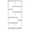 Furniture of America Adeo Contemporary Wood 10-Shelf Bookcase in White