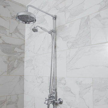 Contemporary Floor to Ceiling Tiled Master Bathroom