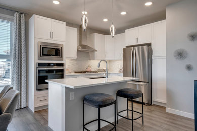 Trendy kitchen photo in Calgary