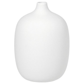 Ceola Vase Ceramic 5.5X7.5, White