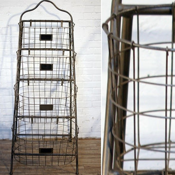 HUGE Metal Basket Stand