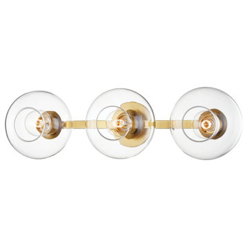 Mitzi H270103-AGB, 3 Light Wall Sconce