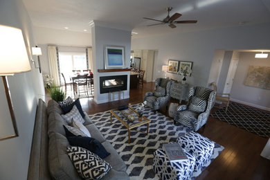 Example of a classic living room design in Boston