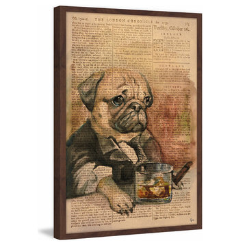 "Serious Business" Framed Painting Print, 12"x18"