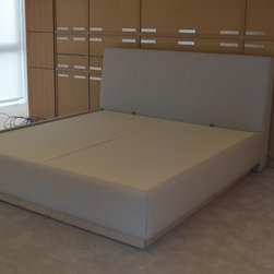 Custom Designer Fabric Platform Bed - Headboards