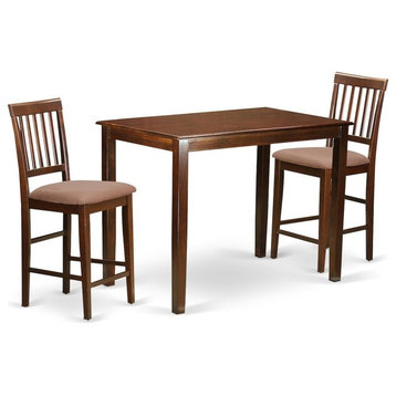 3-Piece Counter Height Dining Set, High Top Table And 2 Kitchen Dining Chairs