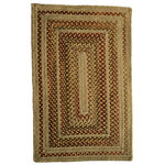 Capel Rugs - Bradford Concentric Rectangle Braided Area Rug, Harvest Moon, 7'x9' - Durable and versatile, Capel Bradford rugs are an excellent way to dress up any living area. Constructed of coordinated solid and variegated dyed wool braids, this beautiful rug will bring style to your home for years to come. Hand-braided in the USA.