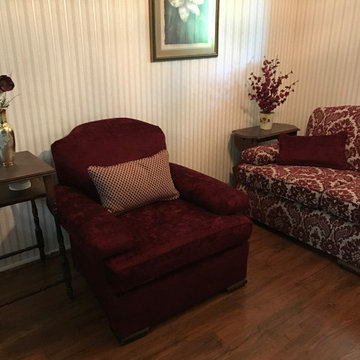 Upholstered Sofa & chair