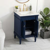 24" Single Bathroom Vanity, Blue, Vf13024Bl