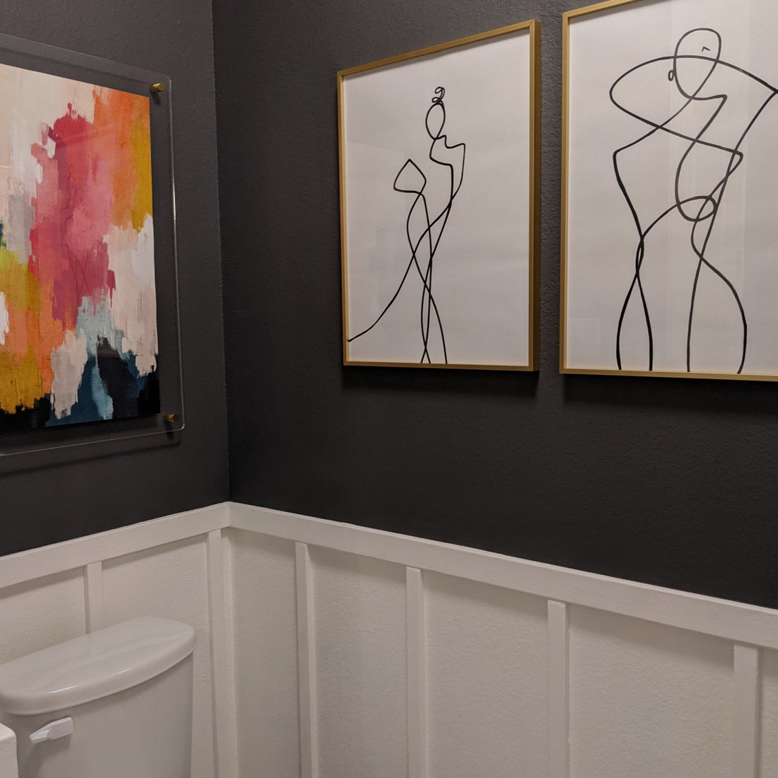 Transitional Chic Guest Bathroom