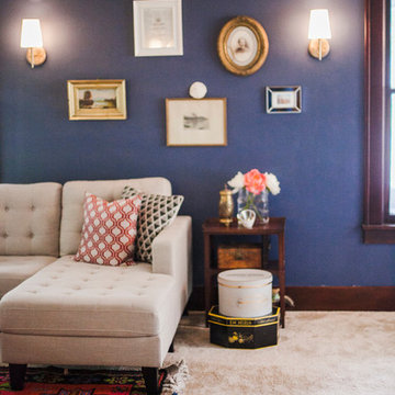 Bold + Eclectic Living Room