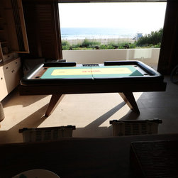 Custom Billiards Table with Poker Conversion Top - Game Tables