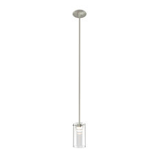 Lucerne 1 LED Light Mini Pendant, Satin Nickel